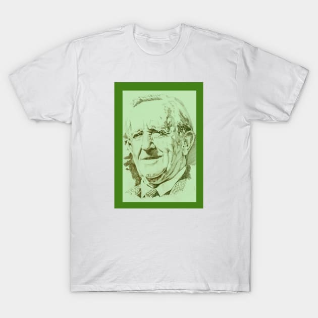 Tolkien (green) T-Shirt by Grant Hudson